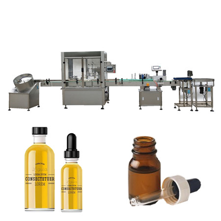 Автоматичний наповнювач і герметик для косметичної рідини та ефірної олії невеликого обсягу з різанням і штампуванням дати